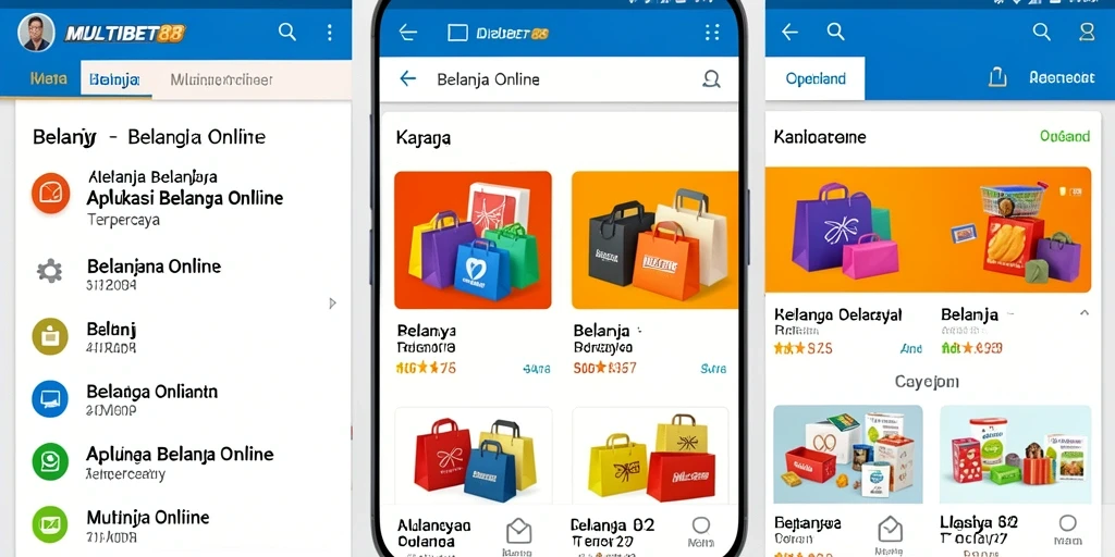 Antarmuka aplikasi MULTIBET88 untuk belanja online yang user-friendly.