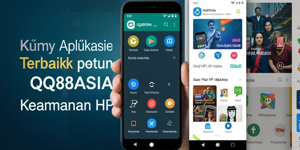 Antarmuka pengguna dari QQ88ASIA yang memudahkan penguncian aplikasi.